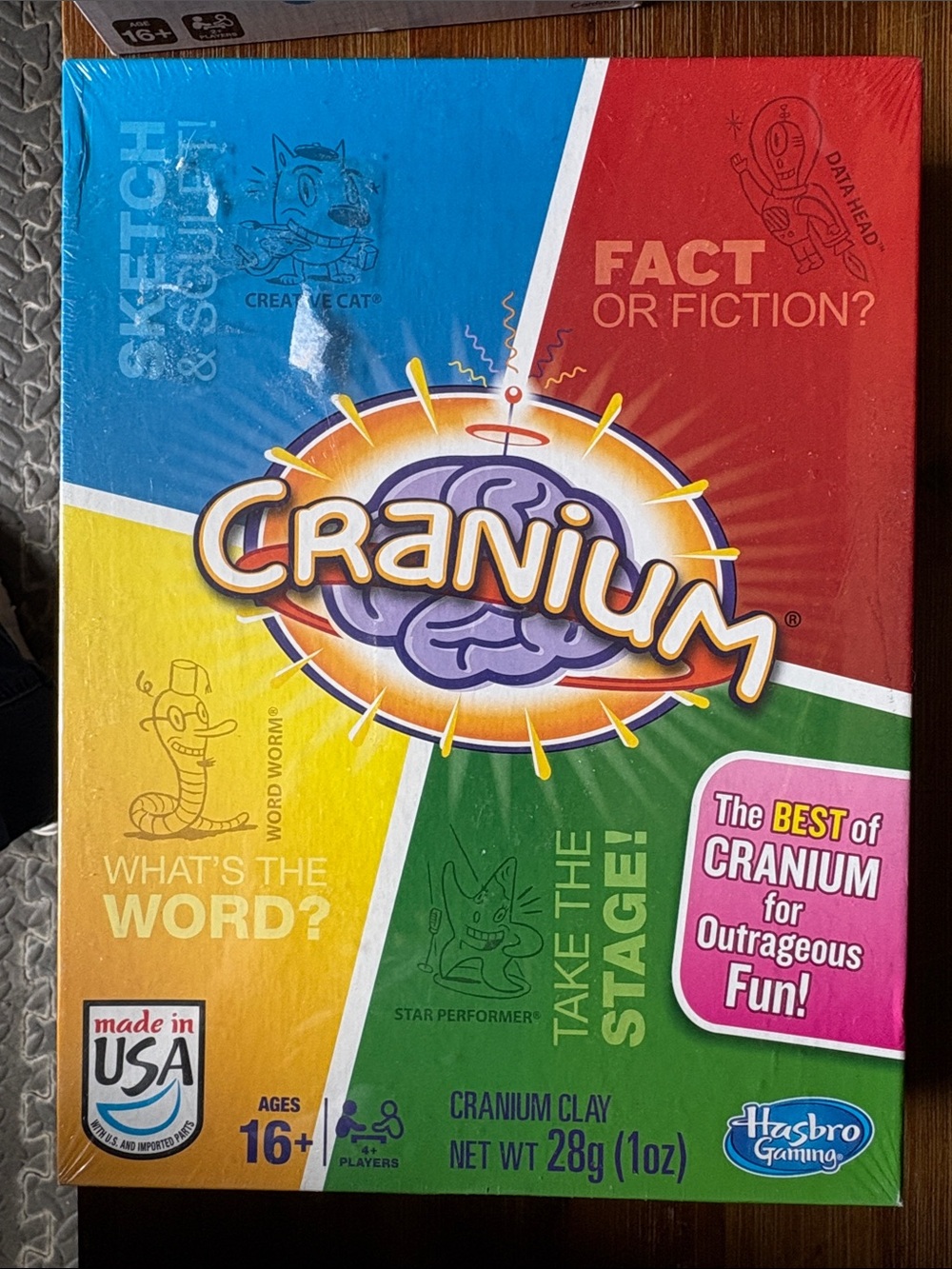 Hasbro Cranium Board Game - Blue, Red, Yellow, Green, Pink